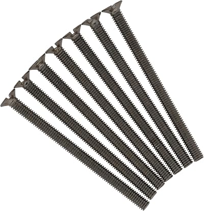 Evoges M3.5 x 50mm Flat Head Machine Screws Black Nickel Pack 20
