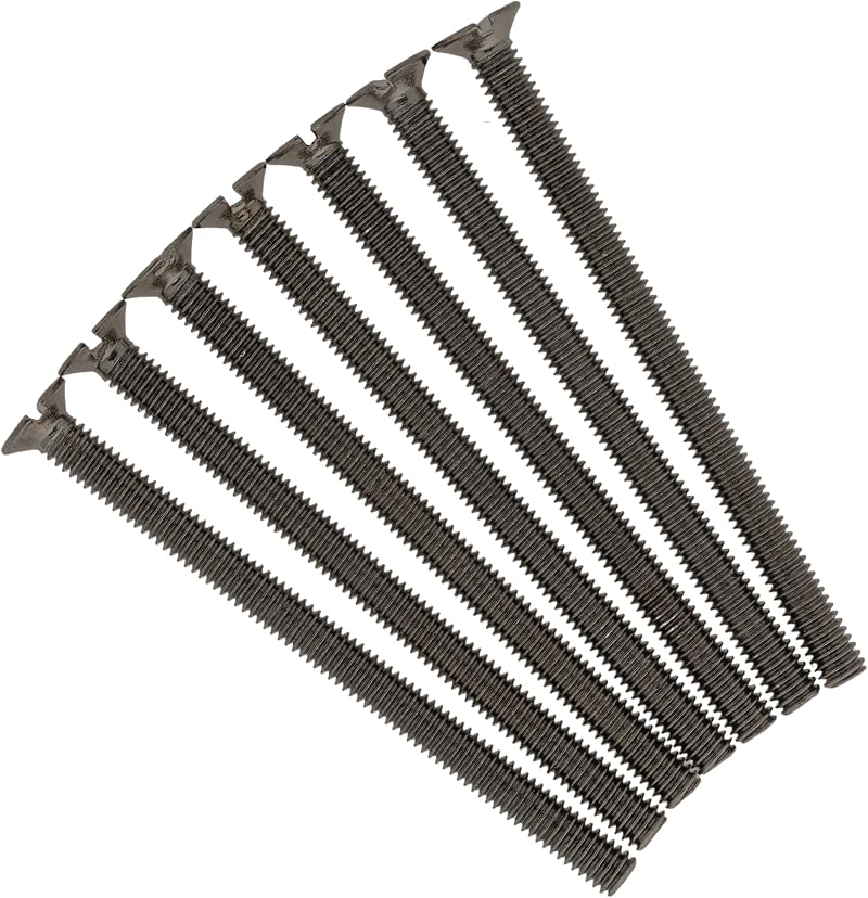 Evoges M3.5 x 50mm Flat Head Machine Screws Black Nickel Pack 20