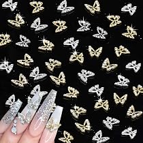 Amazon.com: Juome Nail Charms, 40 Pcs Butterfly Nail Charms 3D ...