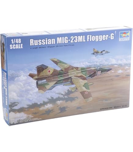 トランペッター 1/48 MiG-23M フロッガーB型 プラモデル tf8su2k Amazon.com: Trumpeter 1/48 MiG23M Flogger B Russian Fighter Model