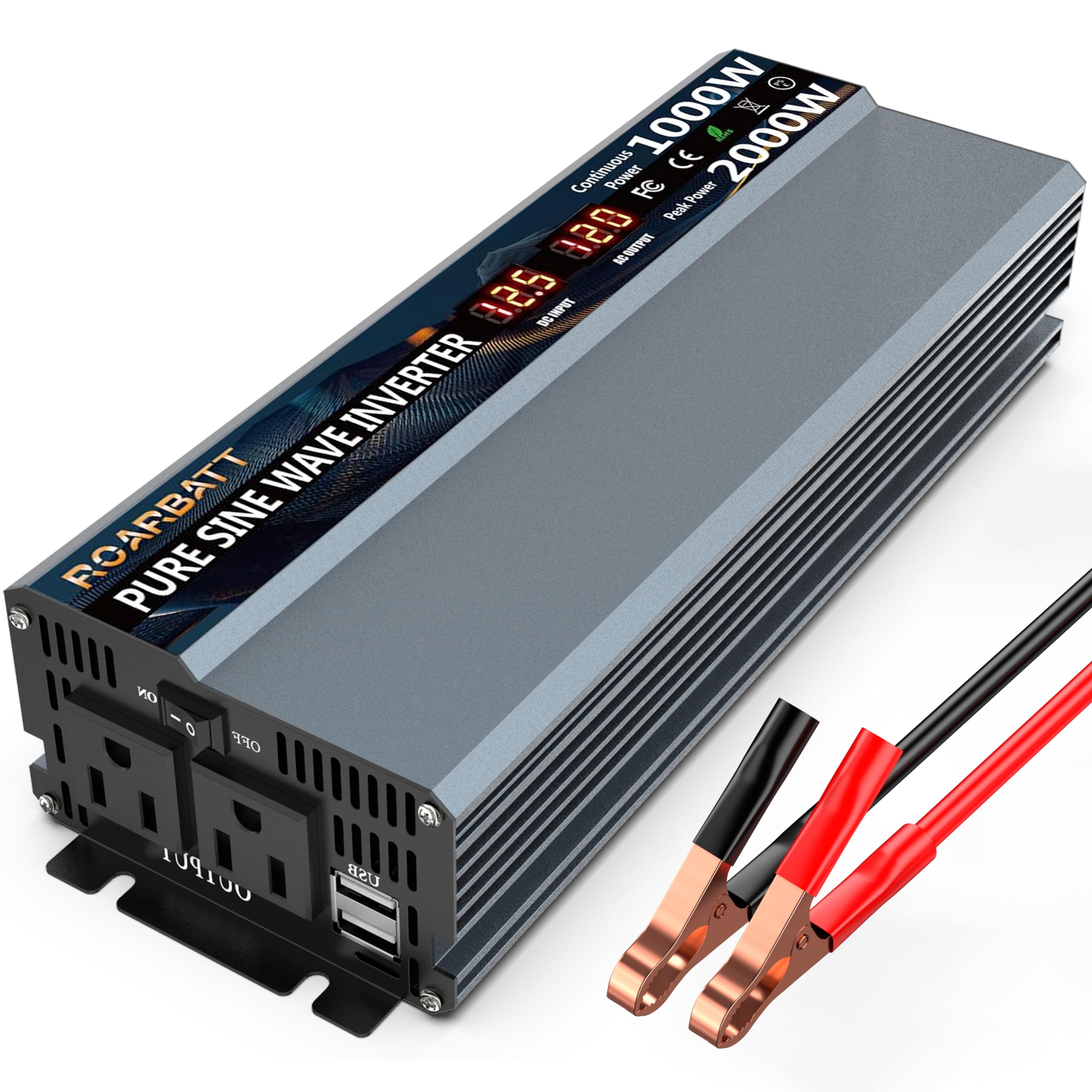 3000w Pure Sine Wave Inverter WZRELB - 36V DC To 120V/240V AC With Remote Pure Sine Wave Inverters