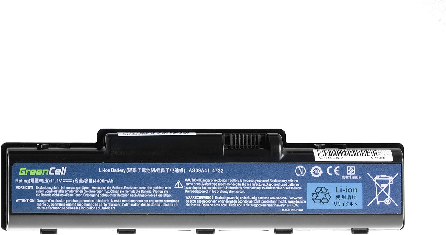 Green Cell Standard Series AS09A31 AS09A41 AS09A51 AS09A71 Battery for Acer/eMachines/Packard Bell/Gateway Laptop (6 Cells 4400 mAh 11.1 V Black) - Image 5