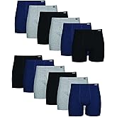 Hanes Men's Underwear Boxer Briefs Pack, Moisture-wicking Underwear for Men, Breathable, Cool & Breathable Cotton