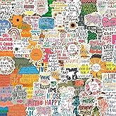 100pcs Inspirational Stickers, Motivational Quote Sticker for Water Bottle Adults Women Teen Boy Girl, Affirmation Stickers, Vinyl Positive Stickers Decals for Laptop Journal Computer Phone Case