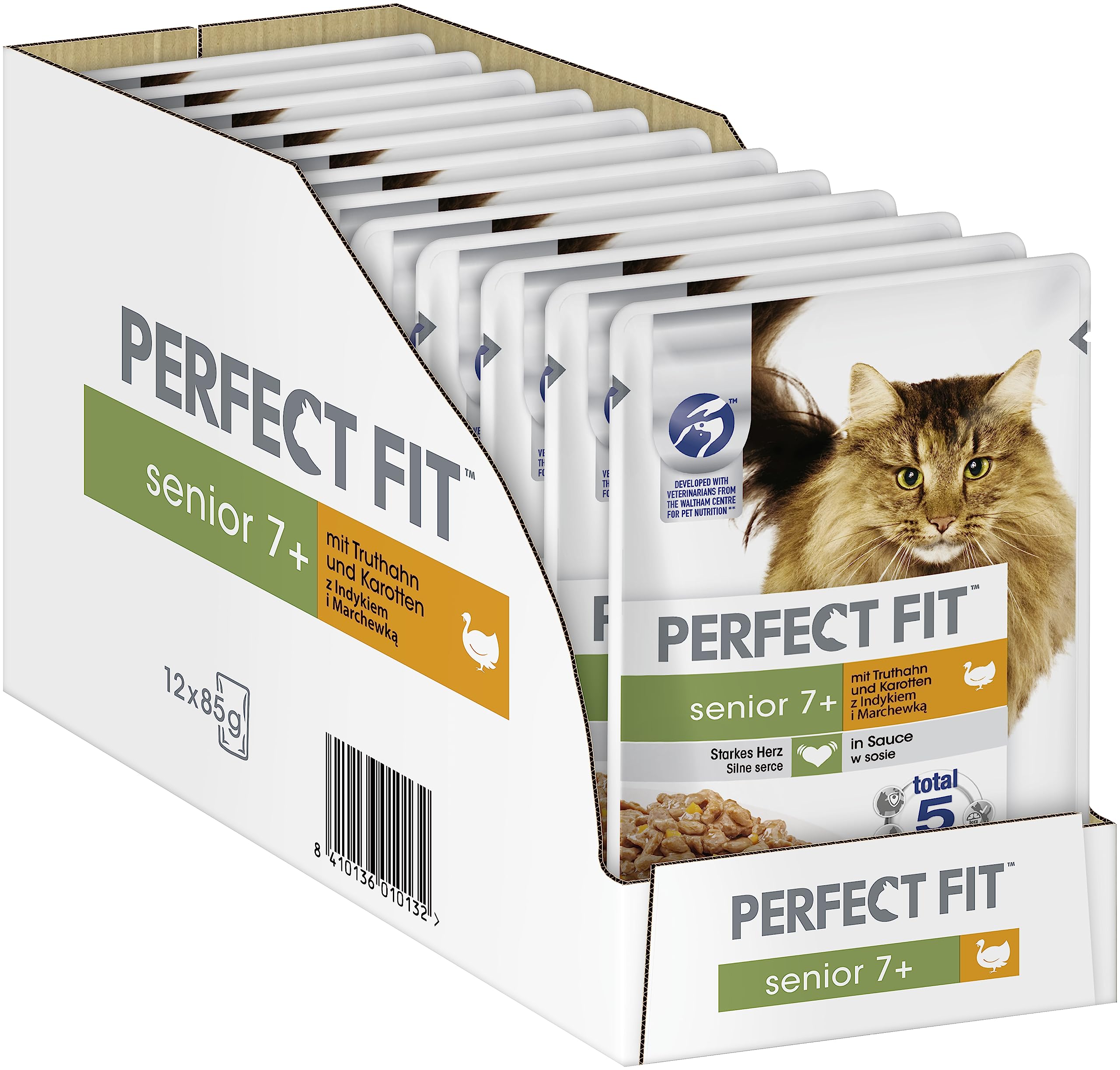 PERFECT FIT Senior, Cat Food for Senior Cats from 7 years - Supports Health, Wet Food & Dry Food in Various Types