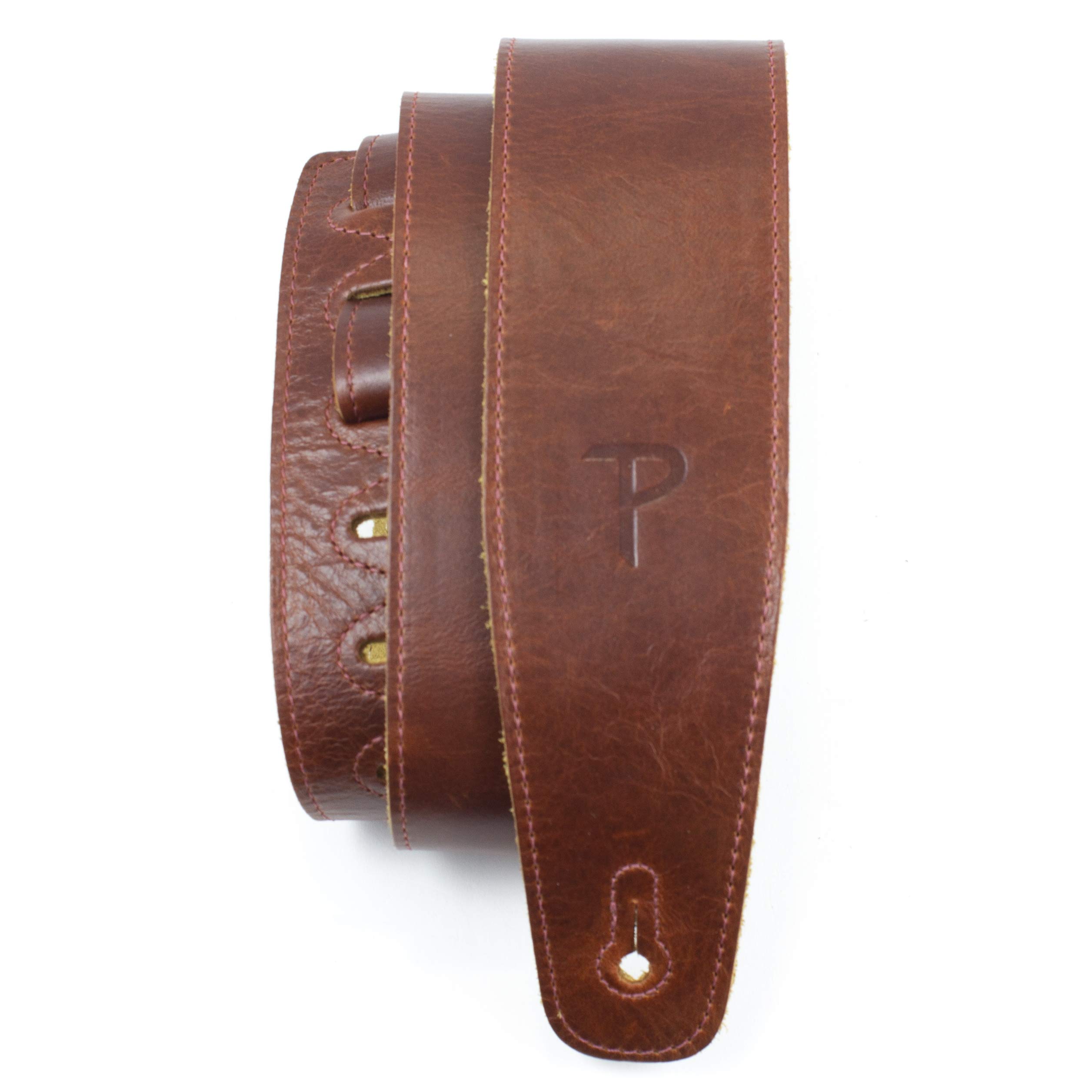 Perri’s Leathers Ltd. - Guitar Strap - The Africa Collection - Rust - Adjustable - For Acoustic/Bass/Electric Guitars - Made in Canada (AFR25-6872) — image 1
