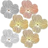 COLIGREE Flower Filigree Charms Hollow Brass Filigree Metal Embellishments for DIY Jewelry Making Earrings Necklaces Hair Jewelries Components