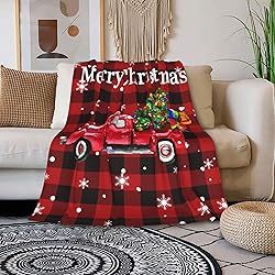 Merry Christmas Throw Blanket, Lightweight Soft