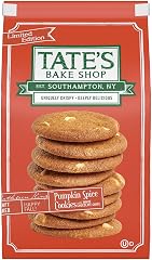 Tate's Bake Shop Pumpkin Spice Cookies with White Chocolate Chips, Limited Edition, 6.5 oz
