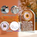 Ornalrist Happy 90th Birthday Glass Keepsake Clock Gift view 6