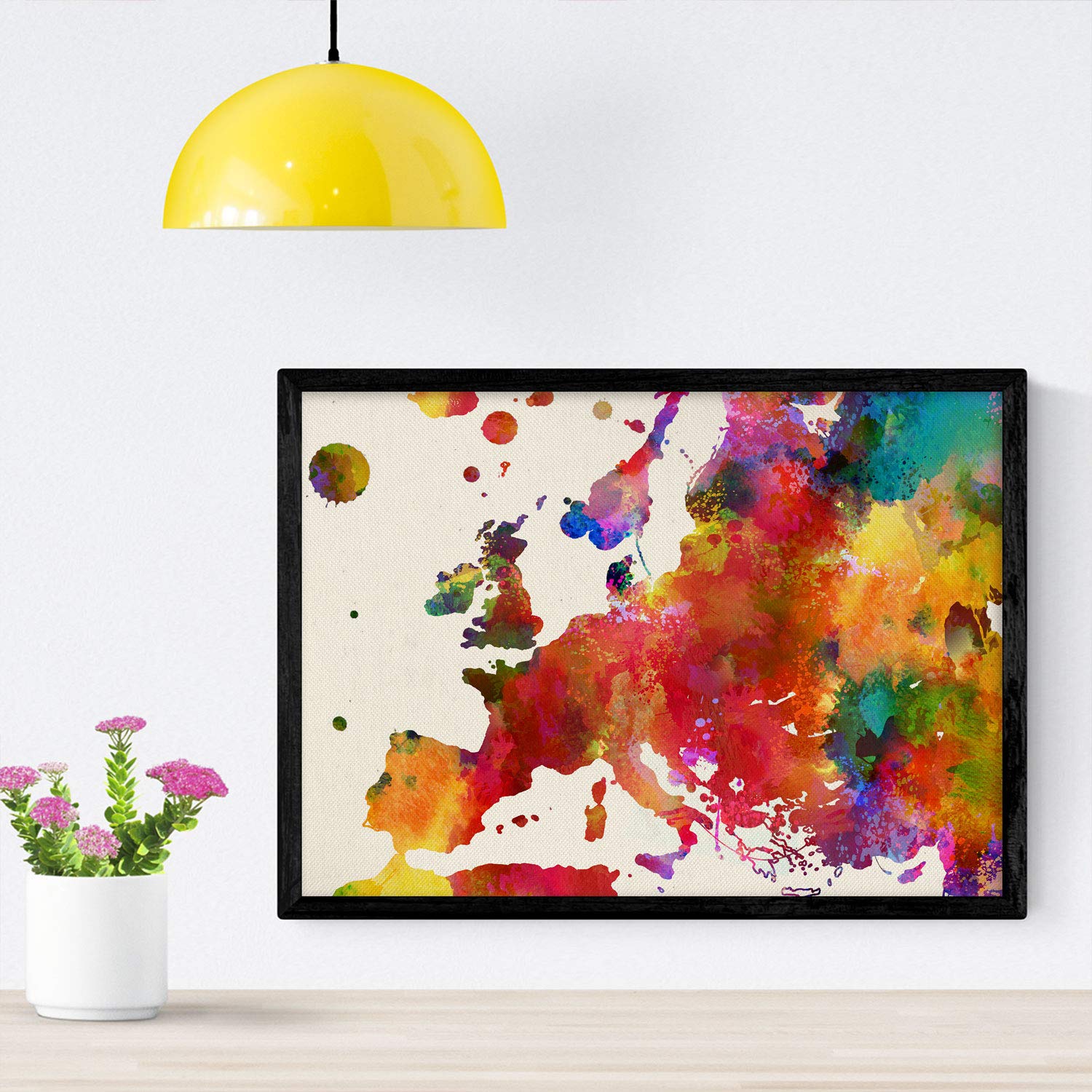 Nacnic Poster Europe. Sheets and illustrations of cities, communities, and maps of Spain. A4 size