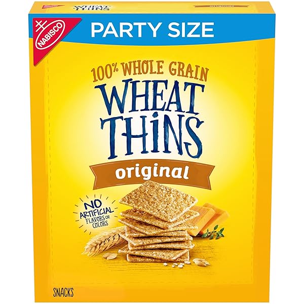 WHEAT THINS ORIGINAL SNACKS, WHOLE GRAIN WHEAT CRACKERS,...