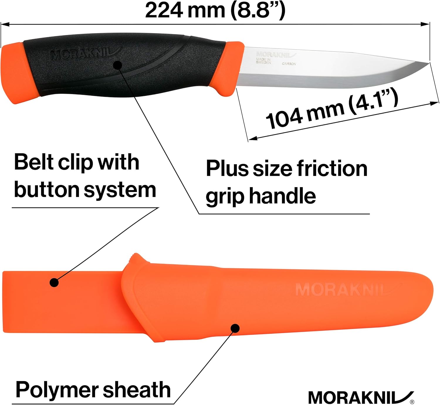 Amazon モーラ ナイフ Mora Knife Companion Heavy Duty Orange モーラナイフ Morakniv シースナイフ