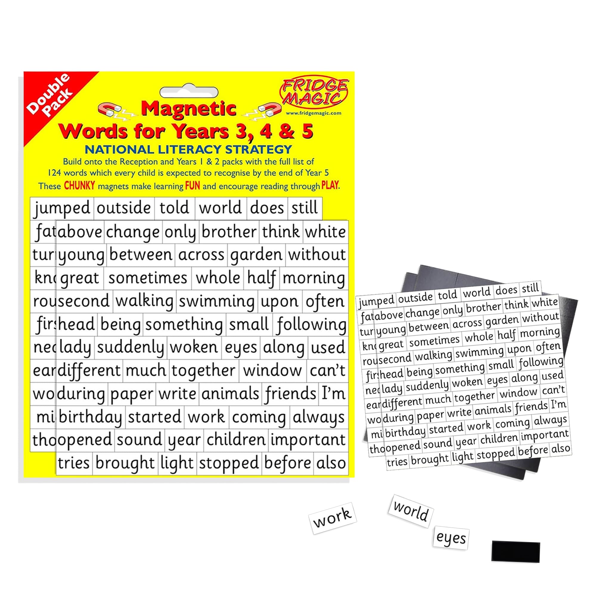 National Literacy Strategy Magnetic Words for Years 3,4&5 DOUBLE PACK Key Stage 2