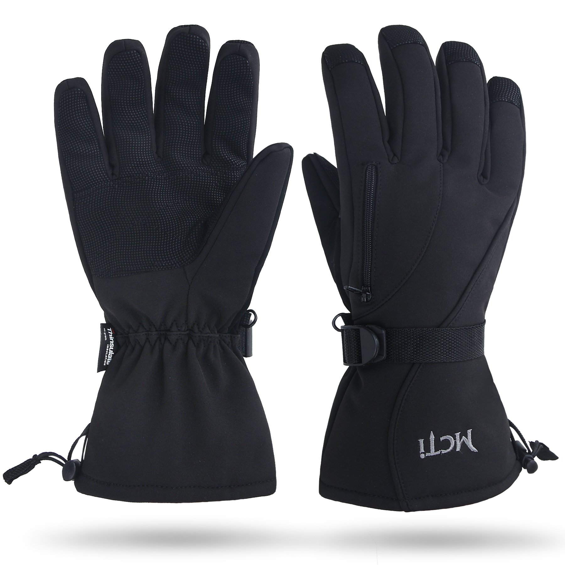 MCTi Waterproof Mens Ski Gloves Winter Warm 3M Thinsulate Snowboard