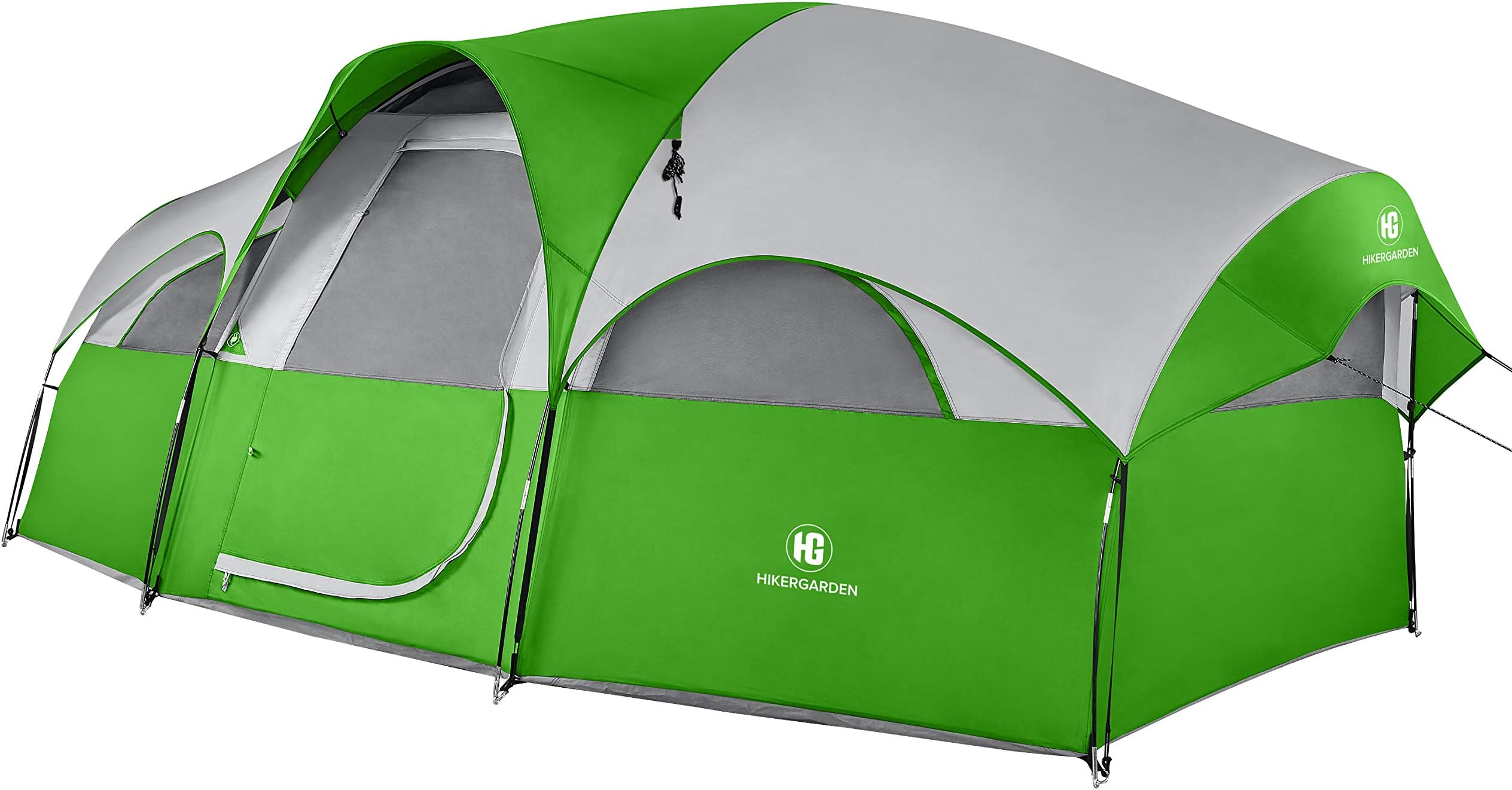 TOMOUNT 8 Person Tent - Professional Waterproof & Windproof Camping Tent, Solid & Portable with Carry Bag, Easy & Quick Setup,Double Layer, 5 Large Mesh for Ventilation