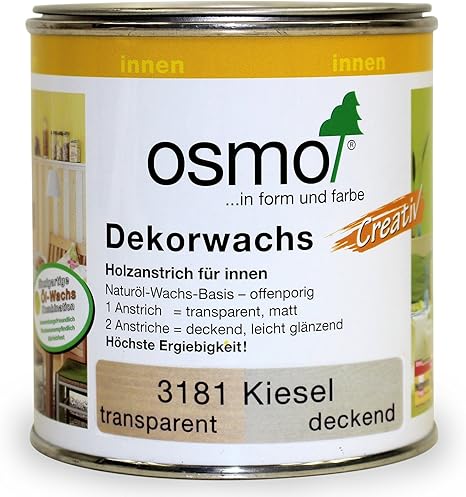 Amazon オスモ エーデル オスモカラー ウッドワックスオパーク 日本の色 小石色 0 375l 3181 塗料缶 ペンキ