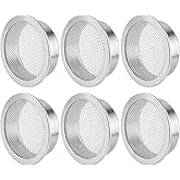 Verplexter 2-Inch Round Open Screen Vent, Mill Finish, 6 Pack | Open screen mode provides proper air circulation for cabinets lofts dog houses display cabinets spice racks reptile cages