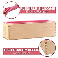 LERYKIN Rectangular Soap Mold Kit with Cutter- 42oz