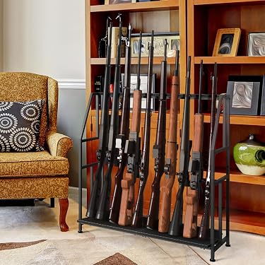 Porte-Armes Mural Intérieur Réglable – Crochets Pour Fusils & Pistolets, Neuf