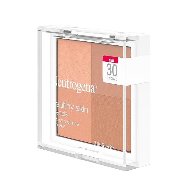 NEUTROGENA HEALTHY SKIN BLENDS POWDER BLUSH MAKEUP PALETTE, ILLUMINATING PIGMENTED BLUSH WITH VITAMIN C & BOTANICAL CONDITIONERS FOR BLENDABLE, BUILDABLE APPLICATION, 30 SUNKISSED.3 OZ