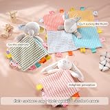 EAQ Baby Comforters with Taggies and Bell 38x38cm Rabbit Pink view 6