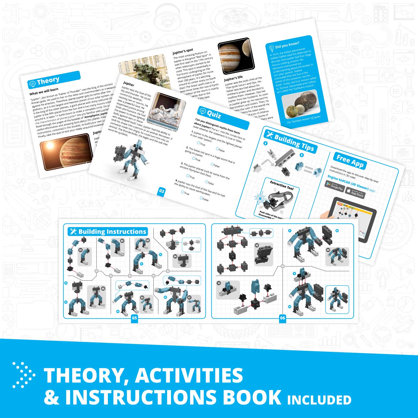 Engino Creative Engineering STEM Toys, 20 Multi Model Set, Building Toys for Kids 7+, Engineering Kit for Inventors, STEM Projects, Creative & Fun Play, Gift for Boys & Girls