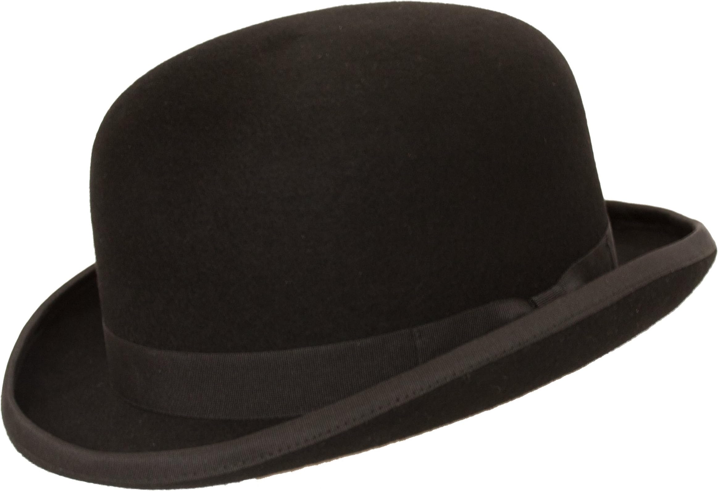 Levine Fleming Firm Felt Derby Bowler Hat 100% Wool (3+ Colors)