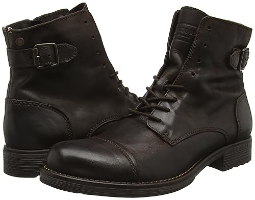 Chaussures montantes hommes pas cher mode  2018 couleur noir en cuir