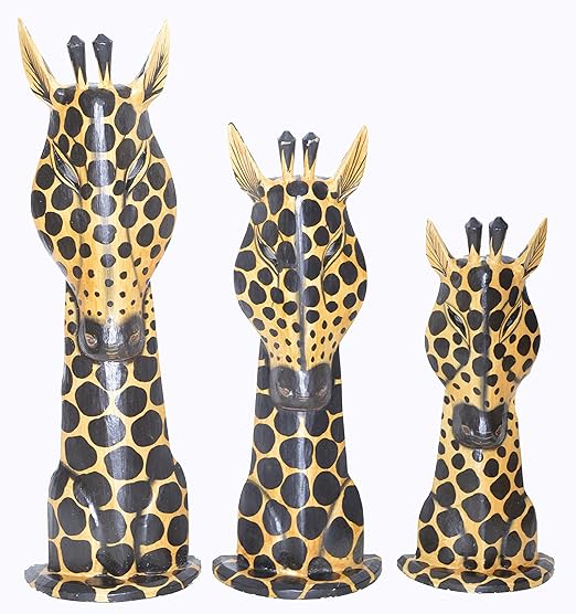 large wooden giraffe