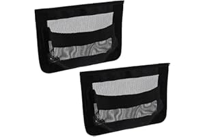 2 Pcs Self-Adhesive Storage Mesh Bags for Boats, 10x7in Waterproof Boat Storage Compartment for Organizing Boat Tools Fishing