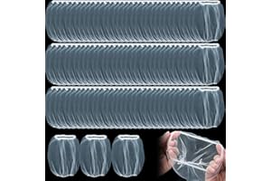 GXXMEI 500pcs Disposable Sink Strainer Mesh Filter Bags, Anti Clogging Elastic, Fits Most Sizes