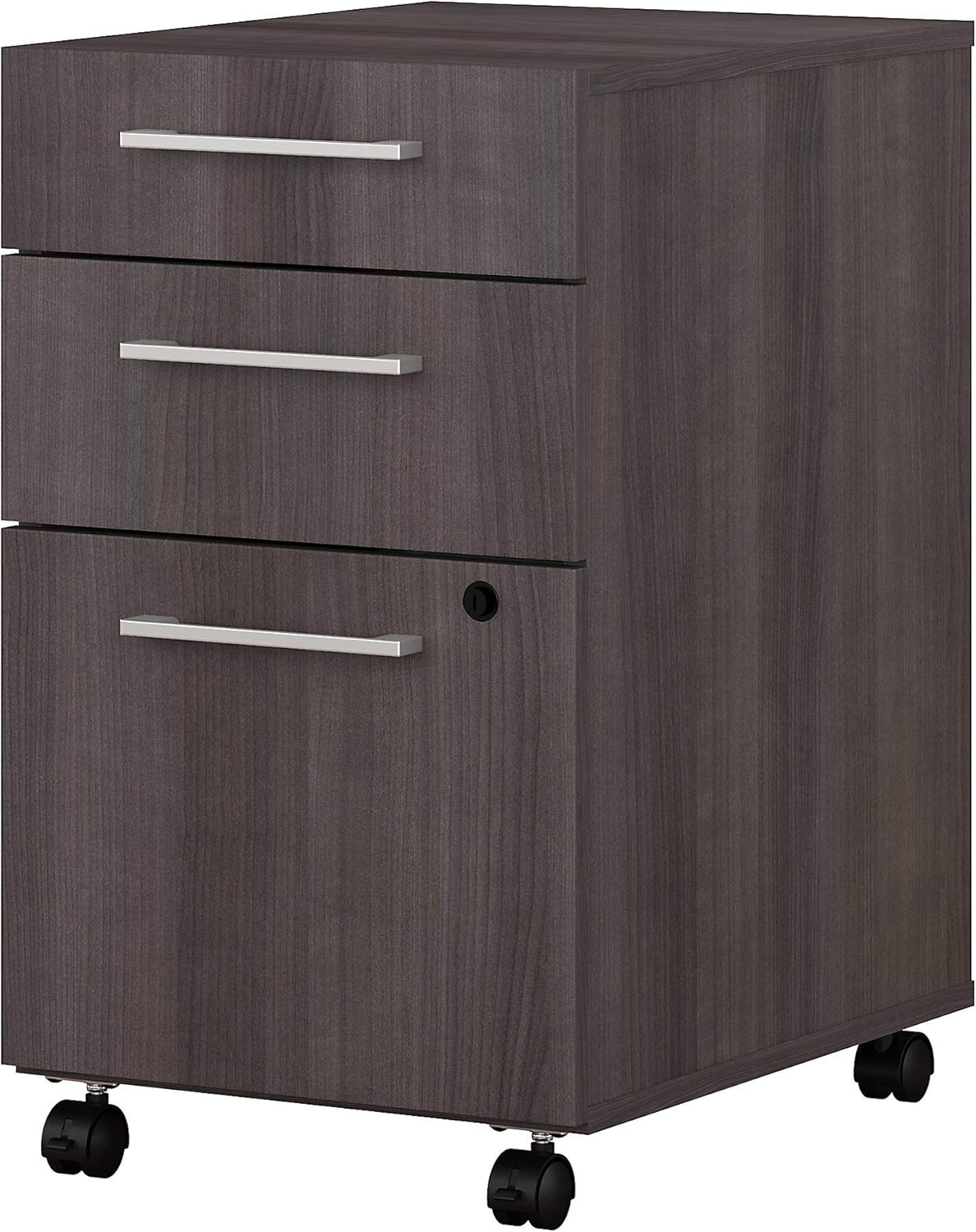 Amazon Com Bush Business Furniture 400 Series 3 Drawer Mobile File Cabinet In Storm Gray Furniture Decor