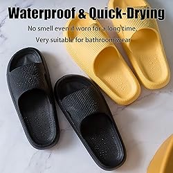 rosyclo Pillow Slipers for and Men, EVA Flat Clouds