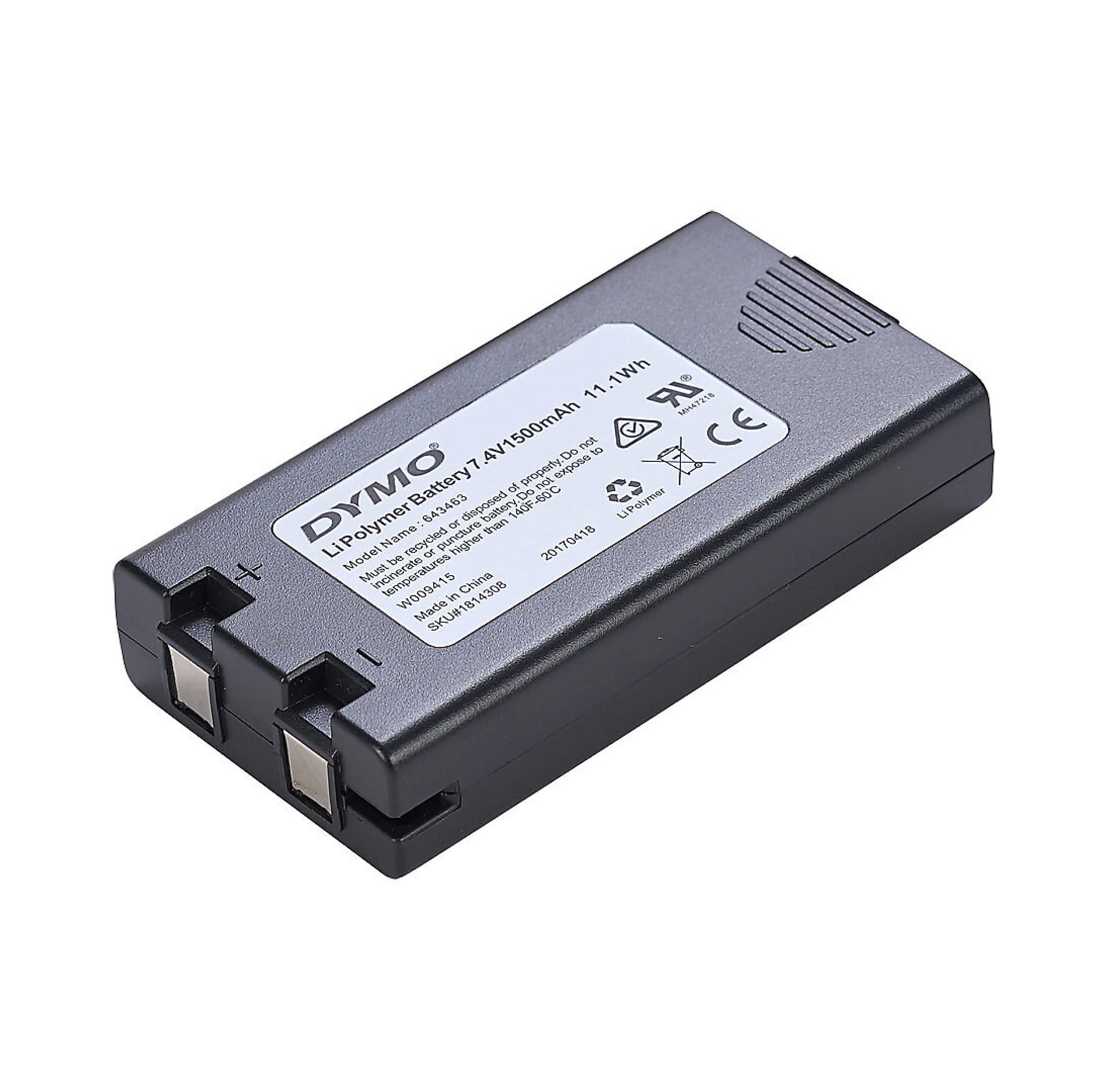 DYMO Lithium Polymer Battery for LabelManager 500TS, Wireless PnP & XTL 300 Label Makers, 7.4V