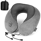 Rewondah Inflatable Neck Pillow – Comfortable Inflatable Travel Neck Pillow for Airplanes, Trains, Cars, Blow up Neck Pillows for Air Travel, Portable & Washable, Perfect for Long Journeys