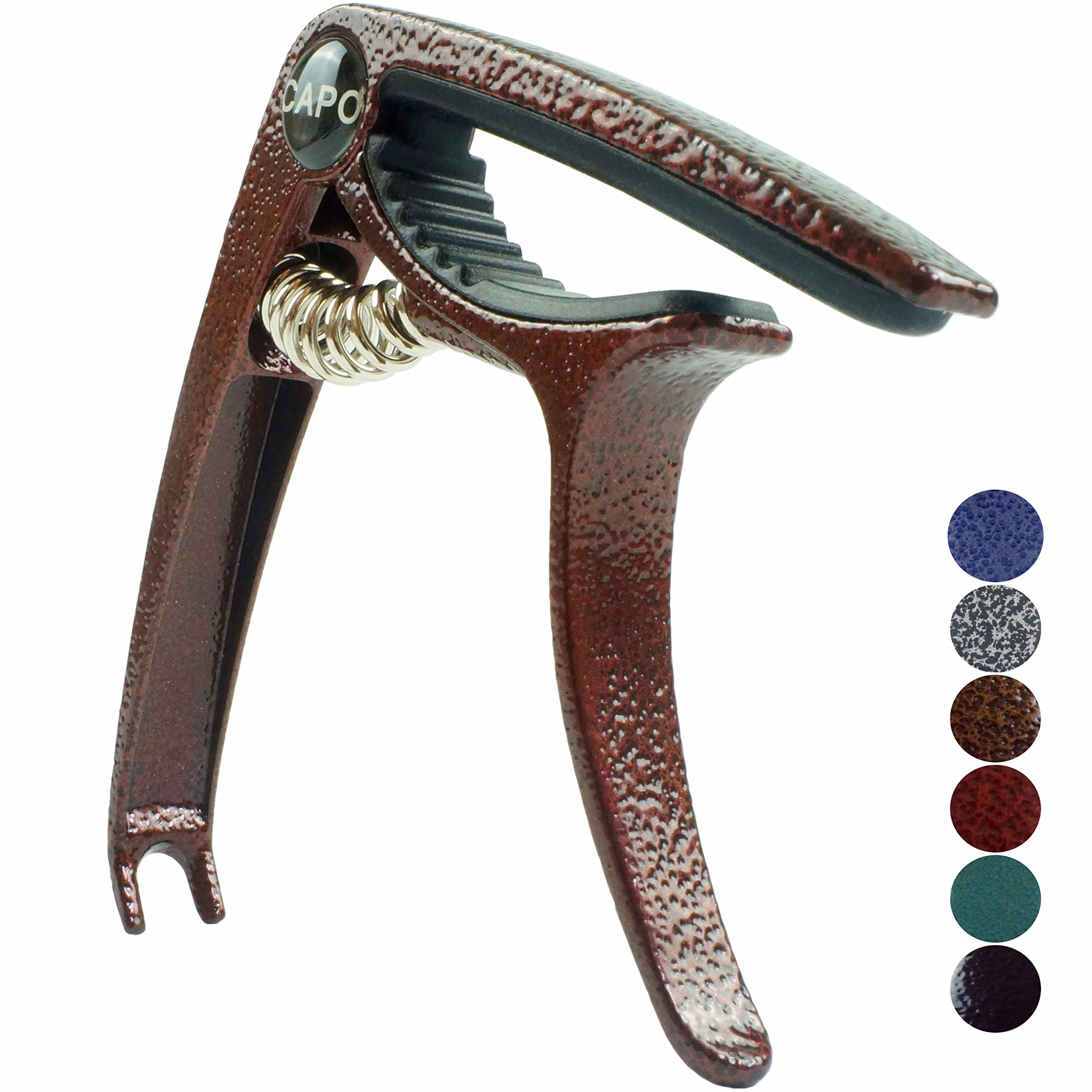 SUCCESS Guitar Capo, Lightweight Zinc Alloy Capo for Acoustic and Electric Guitars, Bass, Mandolin, Banjo, Ukulele(Dark Red)