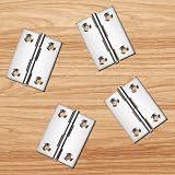 Eruinfang 12 Pieces Stainless Steel 44x32x1mm Folding Butt Hinges 2'' view 5