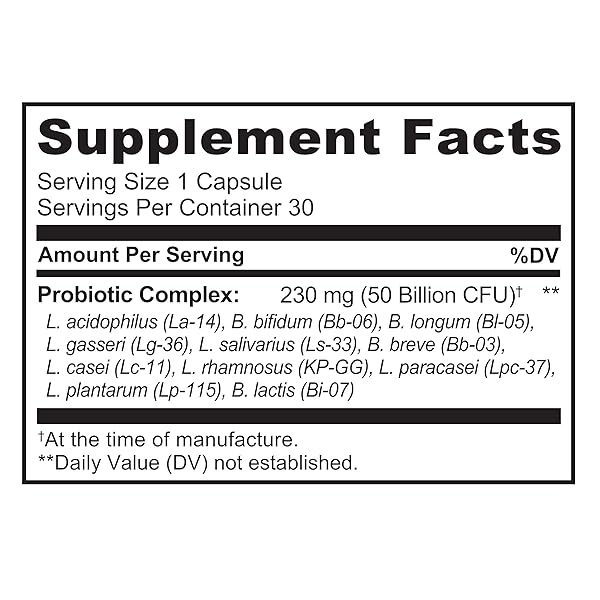NATURELO PROBIOTICS FOR DIGESTIVE HEALTH, 50 BILLION CFU, 30 VEGETARIAN CAPSULES, 11 STRAINS, DAILY USE SUPPLEMENT, DELAYED RELEASE, NO-FRIDGE, HELPS BOOST IMMUNE SYSTEM, PROBIOTICS FOR WOMEN & MEN