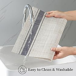 Leetaltree Khaki-Blue Placemats, Heat Resistant