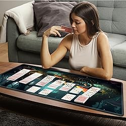 Tabletop Card Playmat with Stitched Edges, 24 x 14