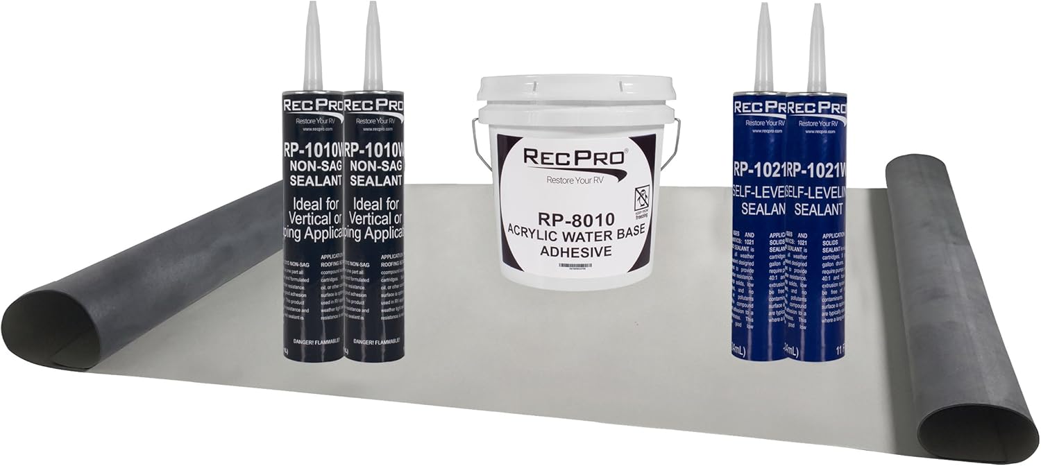 Dicor EPDM RV Slideout Rubber Roof Kit 4' Wide RV