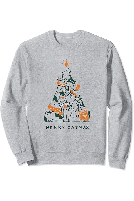 Merry Catmas funny Cat Christmas Tree 