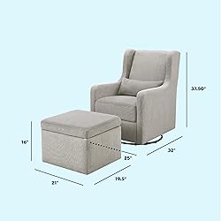 Carter's by DaVinci Adrian Swivel Glider with