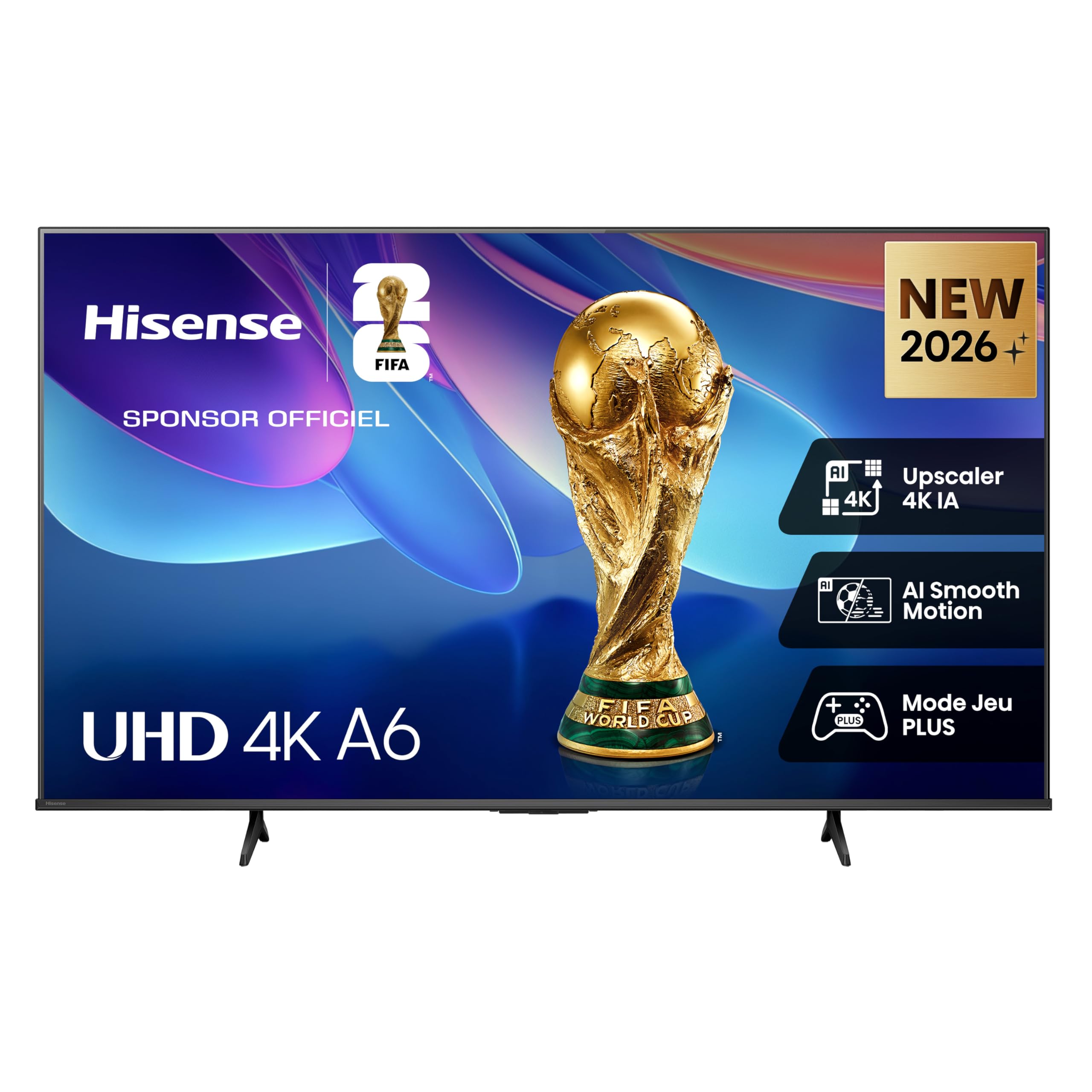 Hisense 43A6S TV 2026 4K UHD 43 Zoll (108 cm), Smart TV HomeOS U9.5, Dolby