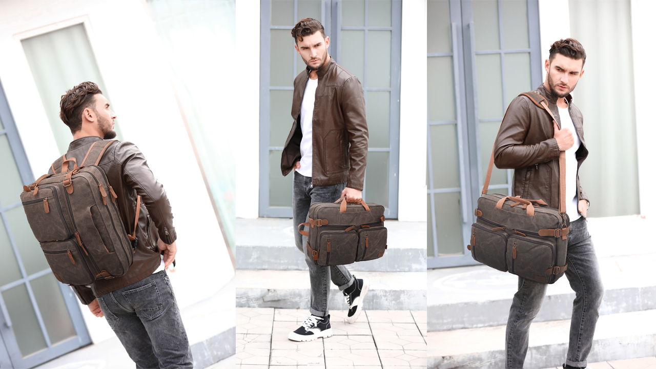 Amazon.com: CoolBELL Laptop Messenger Bag Vintage Shoulder Bag