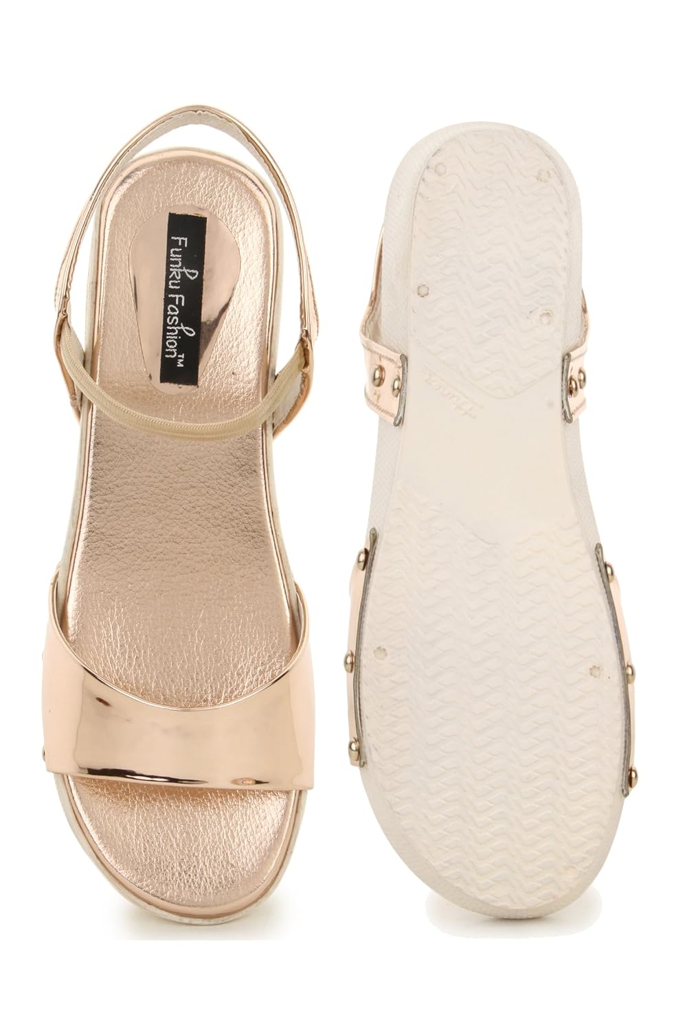 funku fashion women's pink synthetic heels