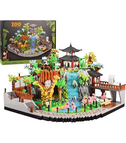 zoo Amazon.com: Zoo Building Model Set, 5000 Pcs Desert Zoo Micro