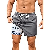 Dunefluvioso Men's Swim Trunks with Compression Liner 3.5" Quick Dry Bathing Suit Boardshorts for Men