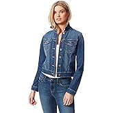 Jessica Simpson womens Pixie Classic Feminine Fit Crop Jean Jacket